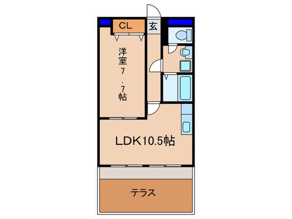 グラフィーネ槇島の物件間取画像